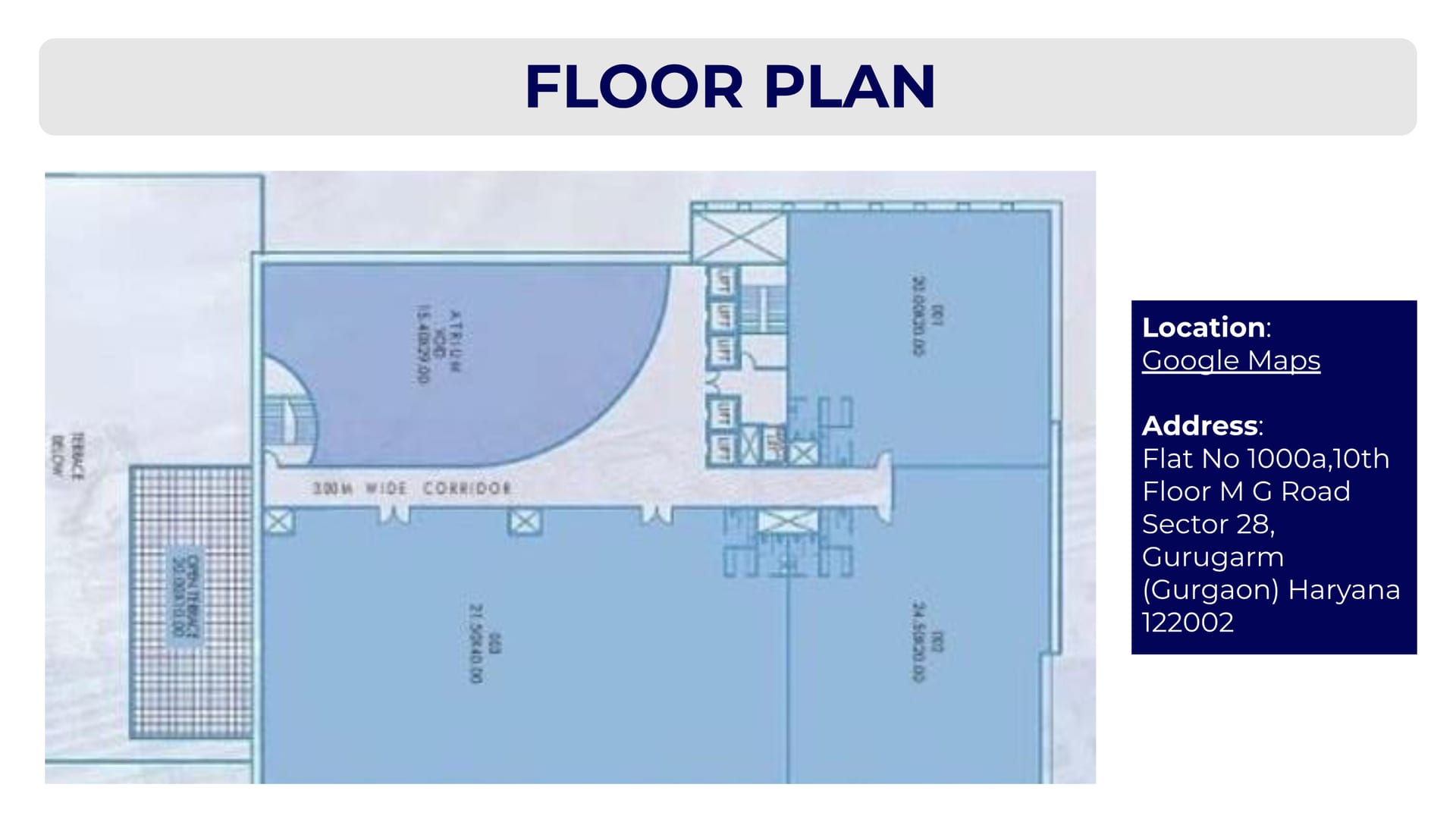 Floor plan for Time Tower 10th floor