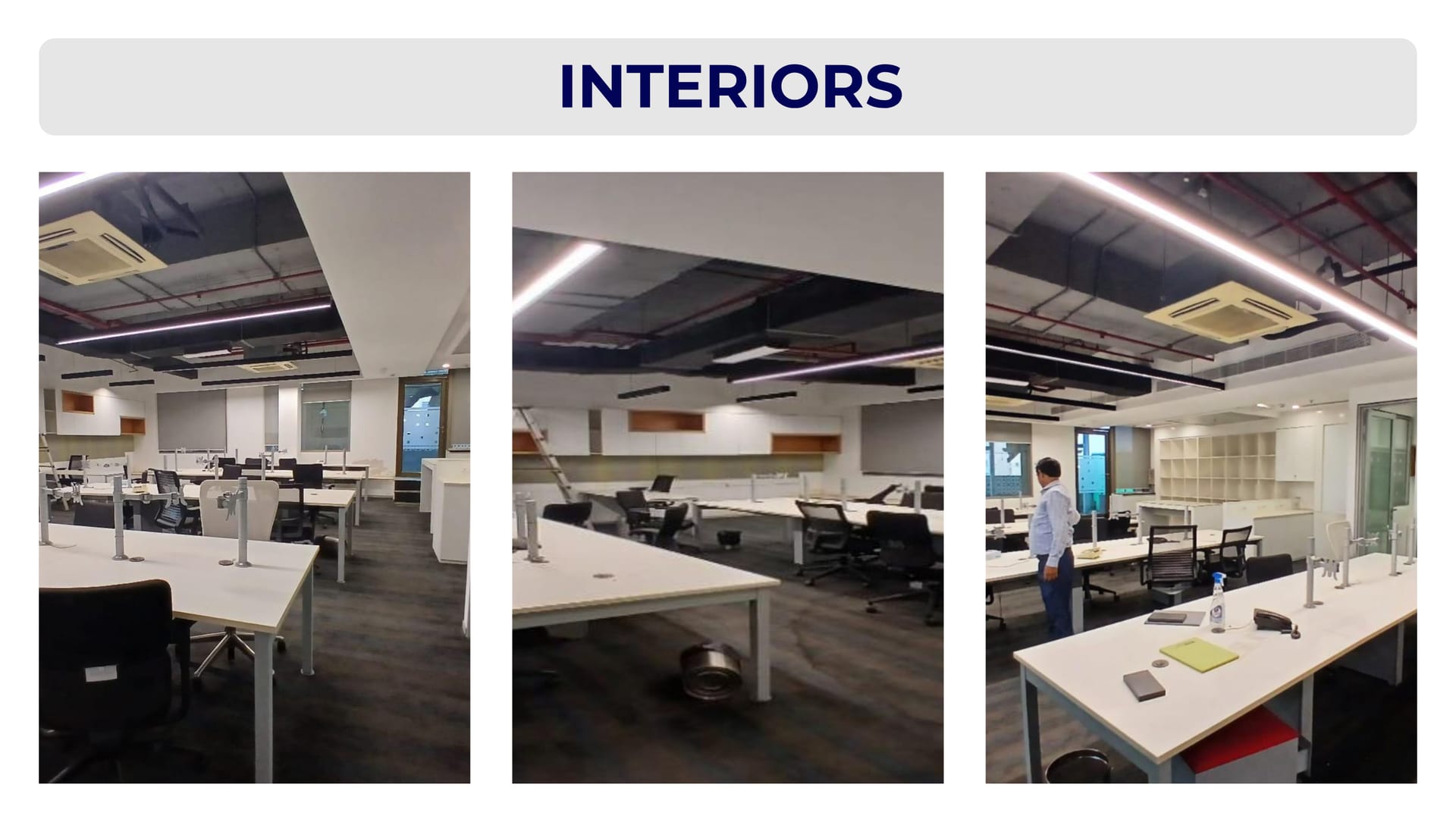 Interior workstations, meeting and training rooms